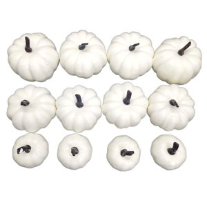 Bothyi - 12 Uds. Modelo De Calabazas Falsas Mini Calabazas De Espuma Falsas Para Halloween Boda Otoño