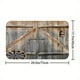 thumbnail image 4 of 1pc Wooden Door Pattern Shower Curtain With 12 Hooks, Non-Slip Bathroom Rug, Toilet U-Shape Mat, Toilet Lid Cover Pad, Bathroom Decor, 4 of 4