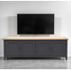 thumbnail image 2 of Mueble de TV Minimalista Rack de Madera con 4 Puertas - Gris Grafito - 150x40x65 cm, 2 of 3