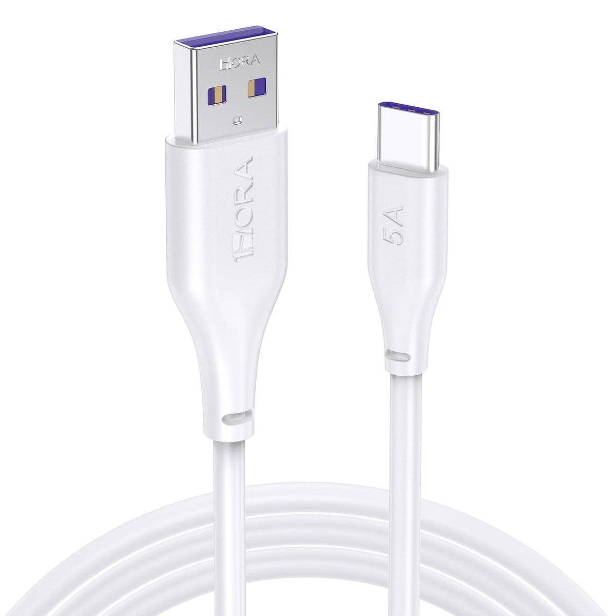 1hora - Cable Usb Tipo C 5a Blanco