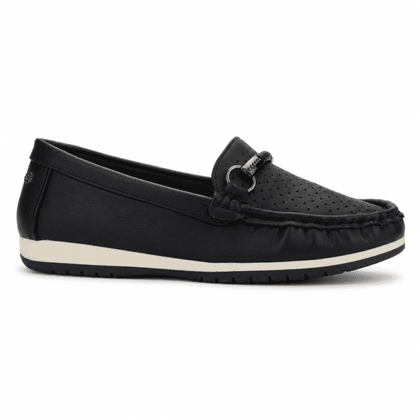 Mocasin Negro Mujer Casual Chalada Duna
