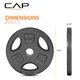 thumbnail image 5 of Placas de Peso CAP Barbell Estándar con Agarre de 1 Pulgada 3.4 kg (x4), 5 of 8