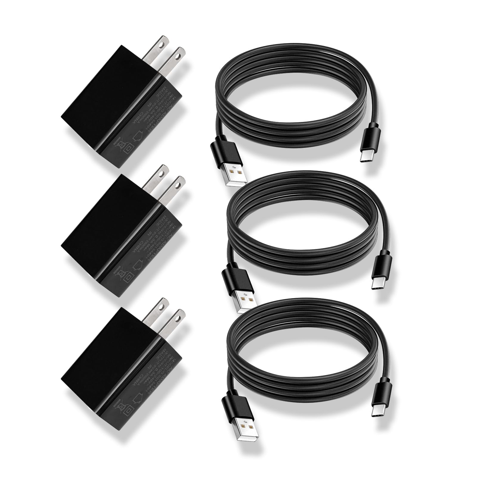 Qccqy - Cable De Carga Usb C De 10 W, Paquete De 3 Unidades Para Kindle Scribe, Fire Hd
