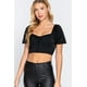 thumbnail image 1 of Top Corto de Satén Fruncido con Escote Halter, 1 of 5