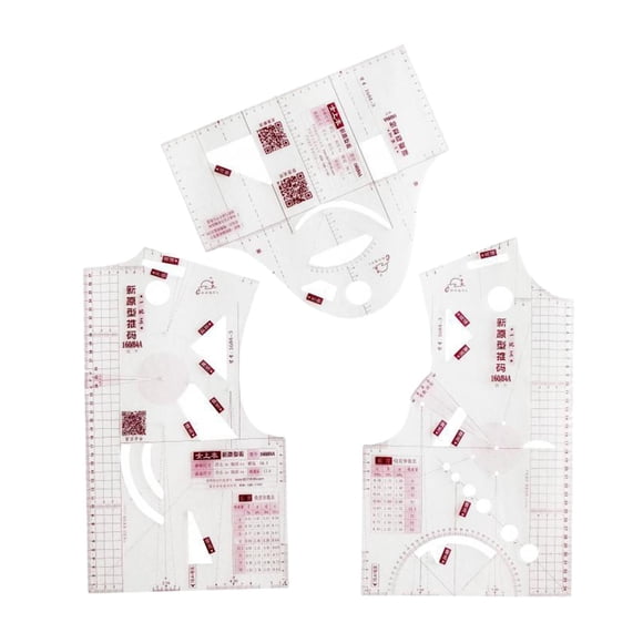 1:5/1:3 Regla De Diseño De Tela Para Mujer Dibujo Templet Prototipo De Ropa También 1:3