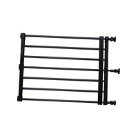 Magideal - Puerta Extensible, Valla Para Cachorros, Protector De Puerta, Divisor De Habitación, Portátil, Para Caminar A Través De La Puerta Retráctil Para Perro 39To60Cmx42Cm Negro