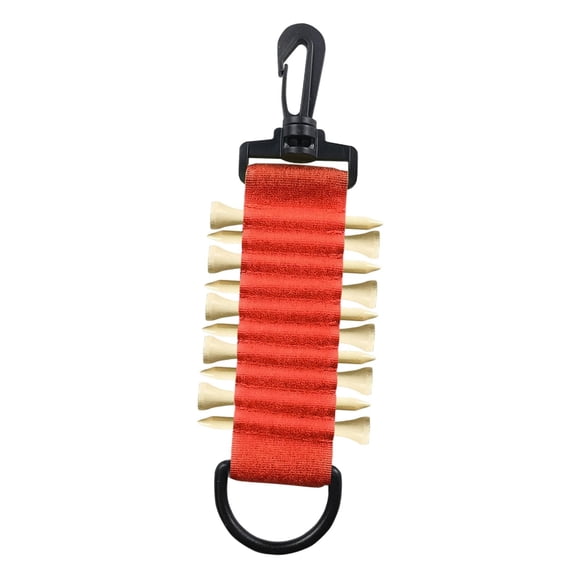 Soporte Para Tee De Golf Para Sujetar A La Bolsa De Golf, Portátil, Para Carritos De Golf, Golfista, Golf, Rojo