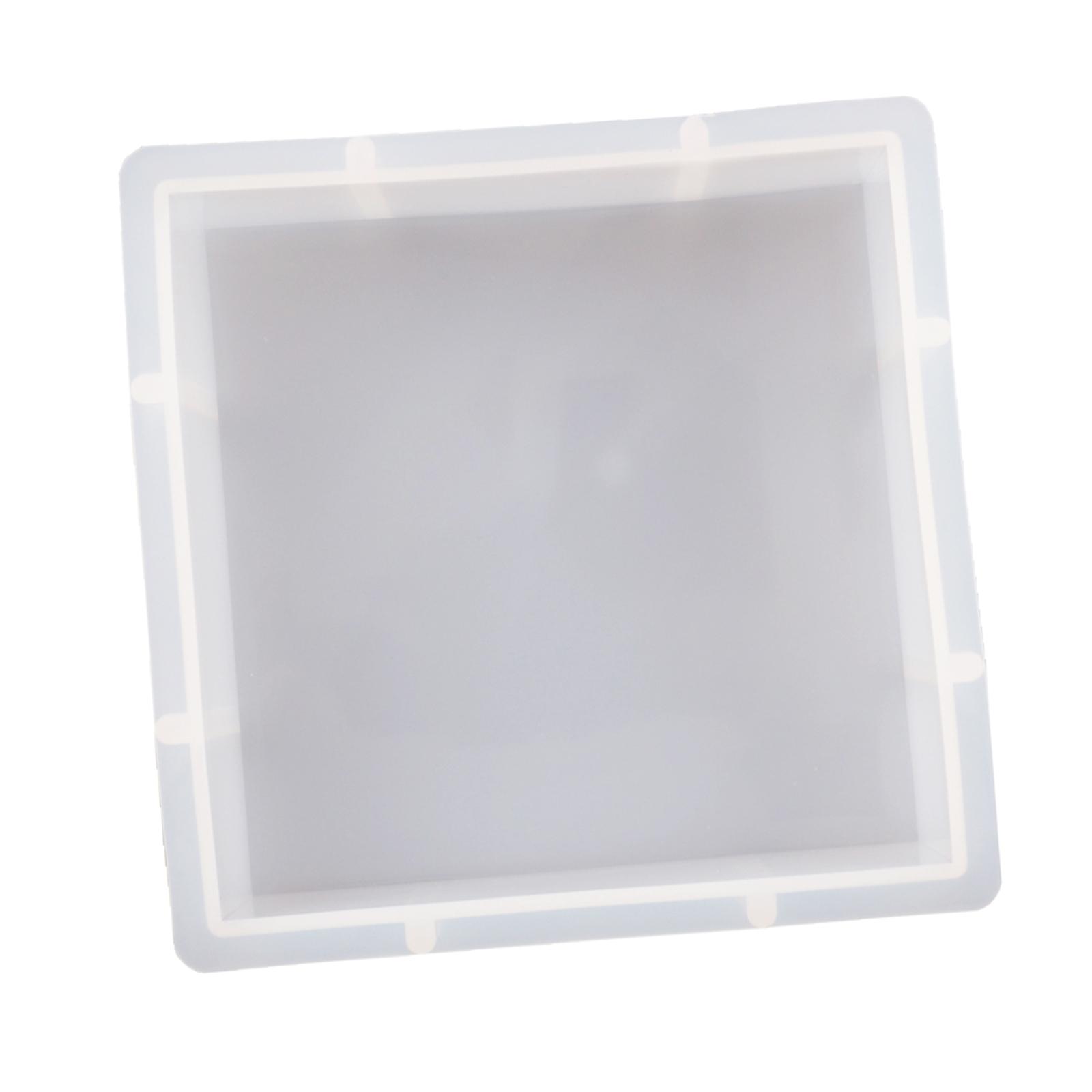 Magideal - De Fundición De Diy, De Resina Antiadherente Para Manualidades, Hoja De Flores Secas, Decoración Para Hogar, , Jabón, De Cuadrado