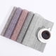 thumbnail image 4 of XmhyTop Juego de 6 Manteletes Individuales para Mesa, Hechos de PVC Resistente, Antideslizantes y Termorresistentes, Ideal para Hogares, Restaurantes y Cocinas, Estilo C, 45*30cm, Gris oscuro, 4 of 5