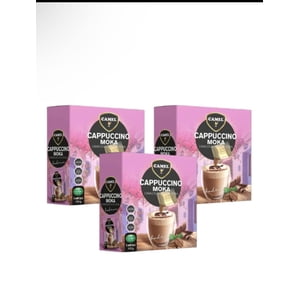 Camel - Pack X3 Cafe Cappuccino Sabor Moka, Caja De 5 Sobres