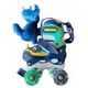 thumbnail image 2 of Patines 4 Ruedas Luminosas Y Accesorios Dinopatin  talla S Azul, 2 of 5