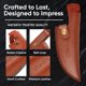 thumbnail image 5 of Cuchillo de chef Matsato de acero japonés con funda de cuero, 5 of 8