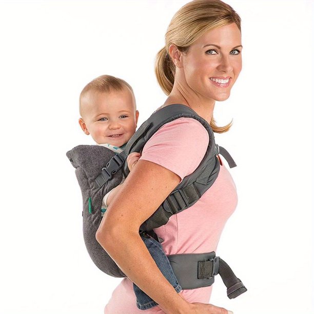 The Ultimate 4-in-1 Soft Flip Carrier: Ergonomic, Convertible, Face-in & Face-out Carry for Newborns & Older Babies 8-32 Lbs!