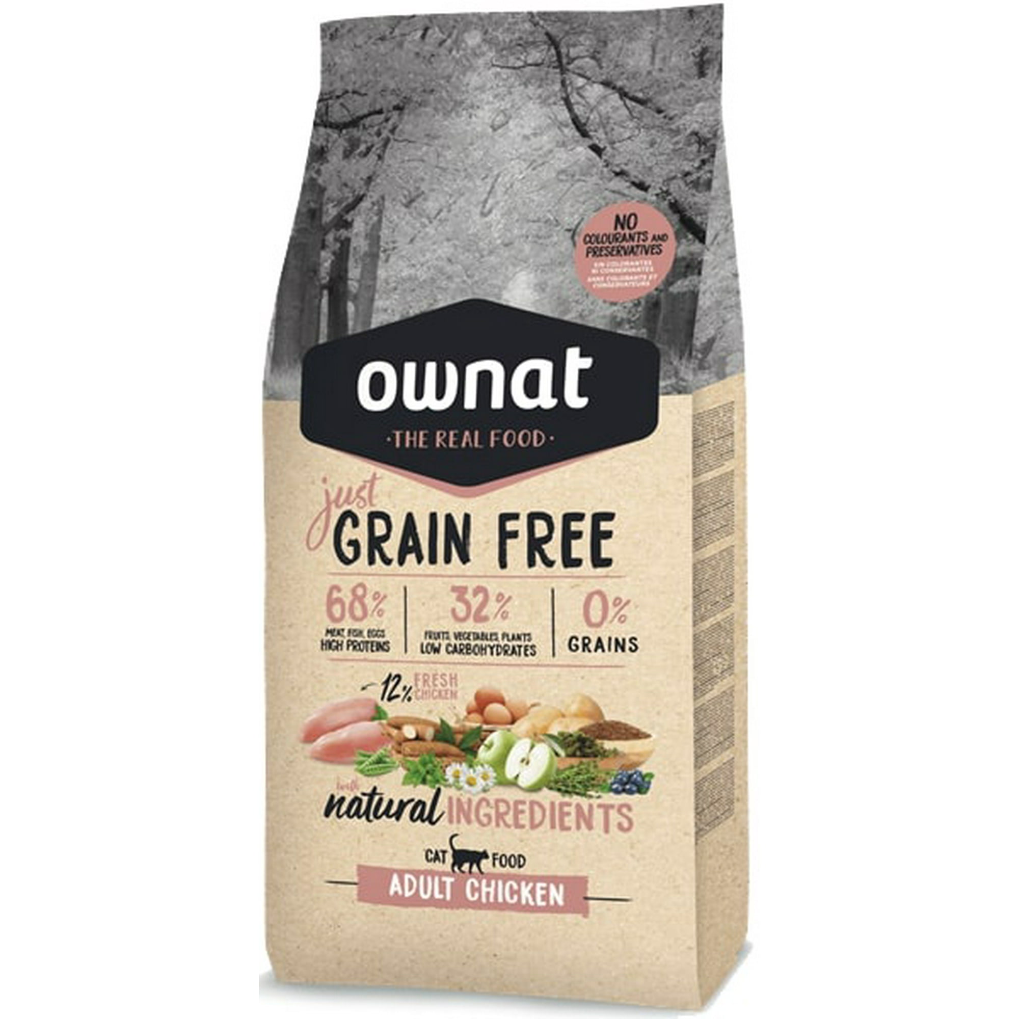 Ownat Just Gato - Alimento Para Gatos Grain Free Adult Chicken Cat 1 Kg