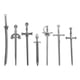 thumbnail image 5 of 7 Uds. de dijes de marcapáginas de , dijes de cuchillo de espadas largas, manualidades DIY, colgantes de cuchillo de Metal de aleación para coll, 5 of 5