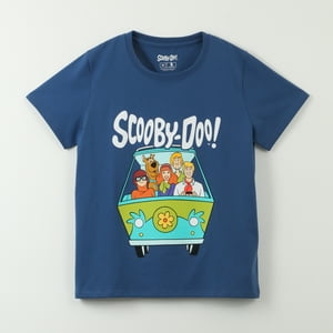 Polera Manga Corta Mujer Van Azul Hanna Barbera