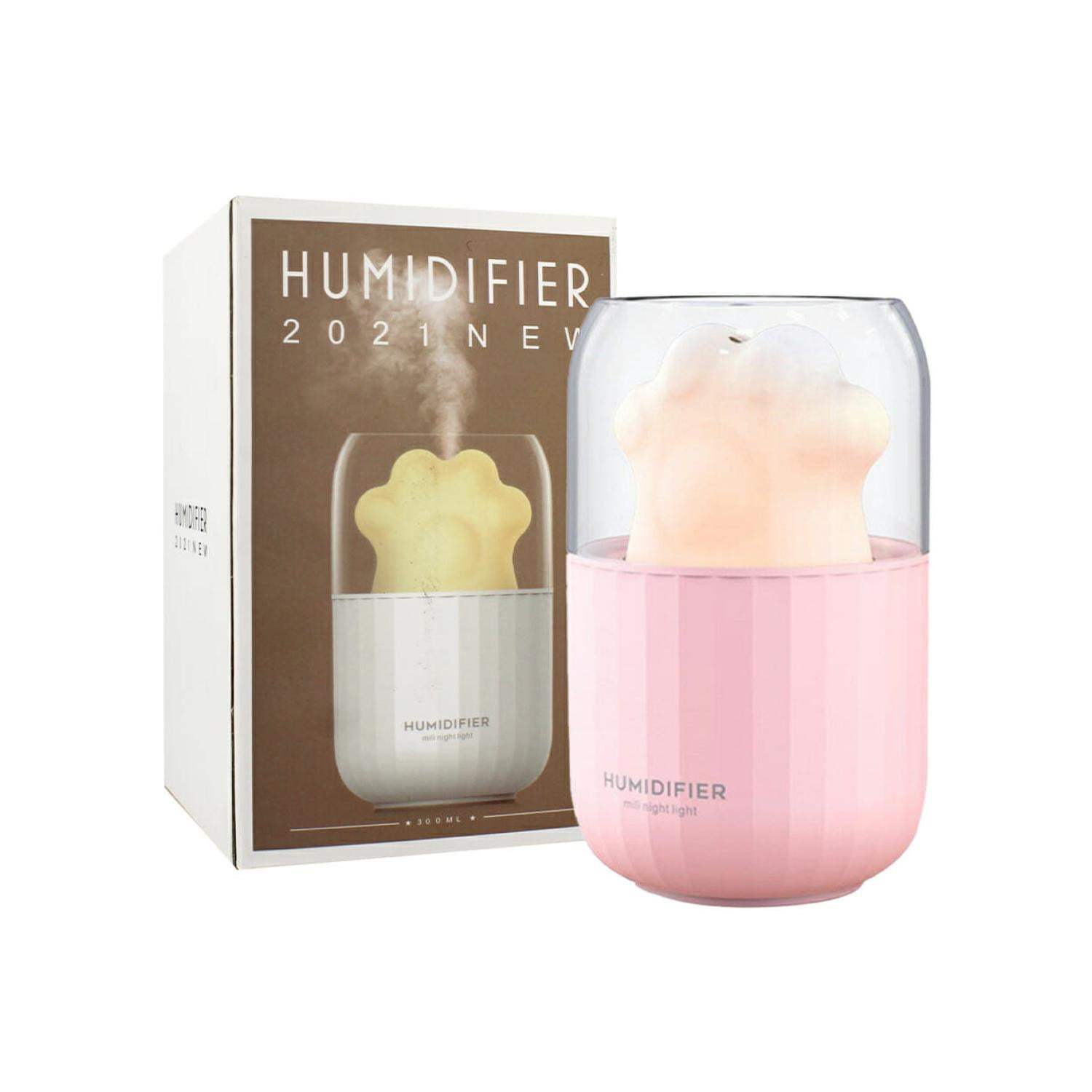 Total E-commerce - Humidificador 300ml Figura Patita De Gato Colores