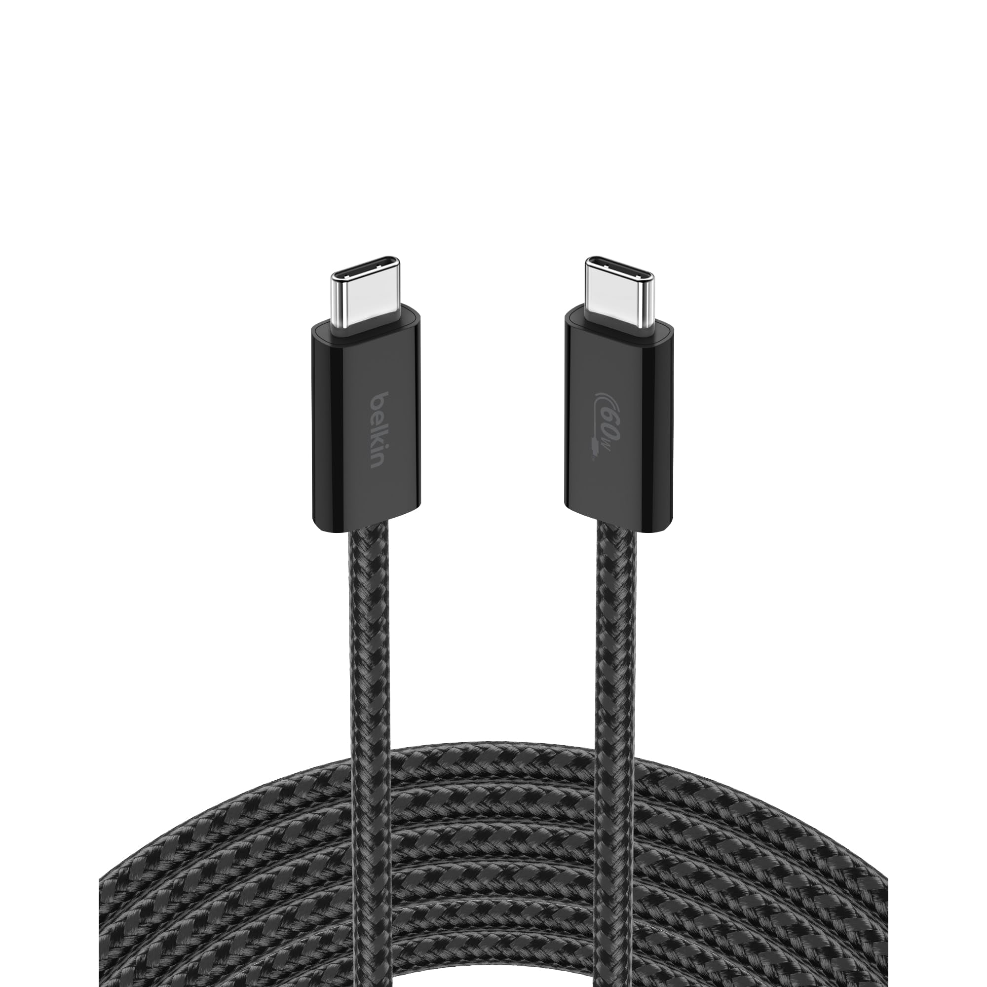 Cable Usb C A Usb C Belkin De 3 M Y 60 W Para Iphone 16, Color Negro