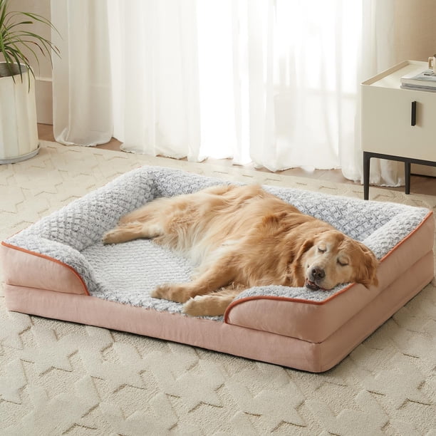 Cama Ortopédica para Perros LEXTRO para Perros Extra Grandes con Funda de Almohada