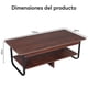 thumbnail image 2 of Mesa De Centro Rectangular Estilo Rústico de 2 Niveles, 2 of 5