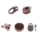 thumbnail image 4 of 5 unids Chinese Lock Puzzle Metal Brain Teaser IQ Test Juguetes para Adultos Ni?os, 4 of 5