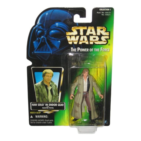 Figura de acción Star Wars Han Solo en Endor Gear con Blaster 1996