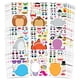 thumbnail image 1 of Láminas adhesivas JOYIN Make-a-Face Animal Mix Match 36 unidades, 1 of 9