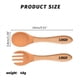 thumbnail image 2 of Make Mealtime Easier with this Baby & Toddler Silicone Spoon & Fork Set, 2 of 2