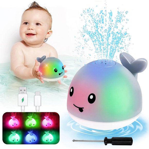 Juguete Ballena PARHILYAR Recargable LED IPX7 Rociador