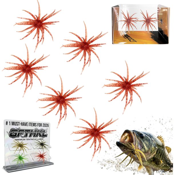 Señuelo criatura tentáculo delicadeza realista hundimiento lento plástico blando pesca lubina
