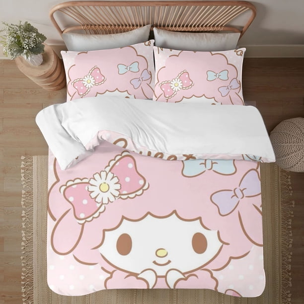 My Sweet Piano 3-Piece Bedding Set For Kids Boys Girls Adult Cartoon Warm Cute Fashion Holiday Present Gift Bed Sheets