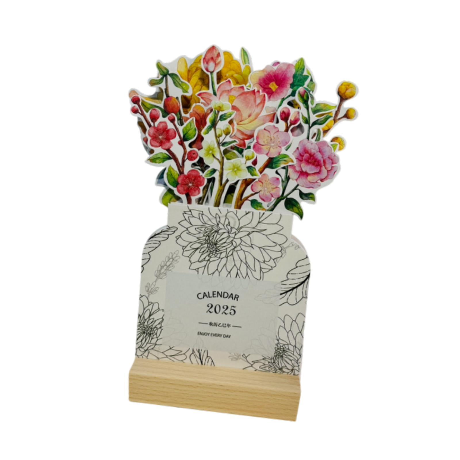 Bothyi - Calendario De Escritorio 2025 Calendario De Decoración De Escritorio Para Escritorio Dormitorio Sala De Estudio Estilo B