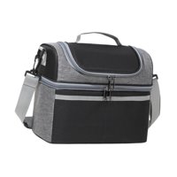 Bothyi - Bolsa De Almacenamiento De Almuerzo Bolsa Térmica Impermeable Doble Para Trabajo Picnic Picnic Negro
