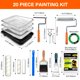 thumbnail image 2 of Kit de rodillos de pintura KingOrigin de 20 piezas con 9 y 6 rodillos y brochas, 2 of 7