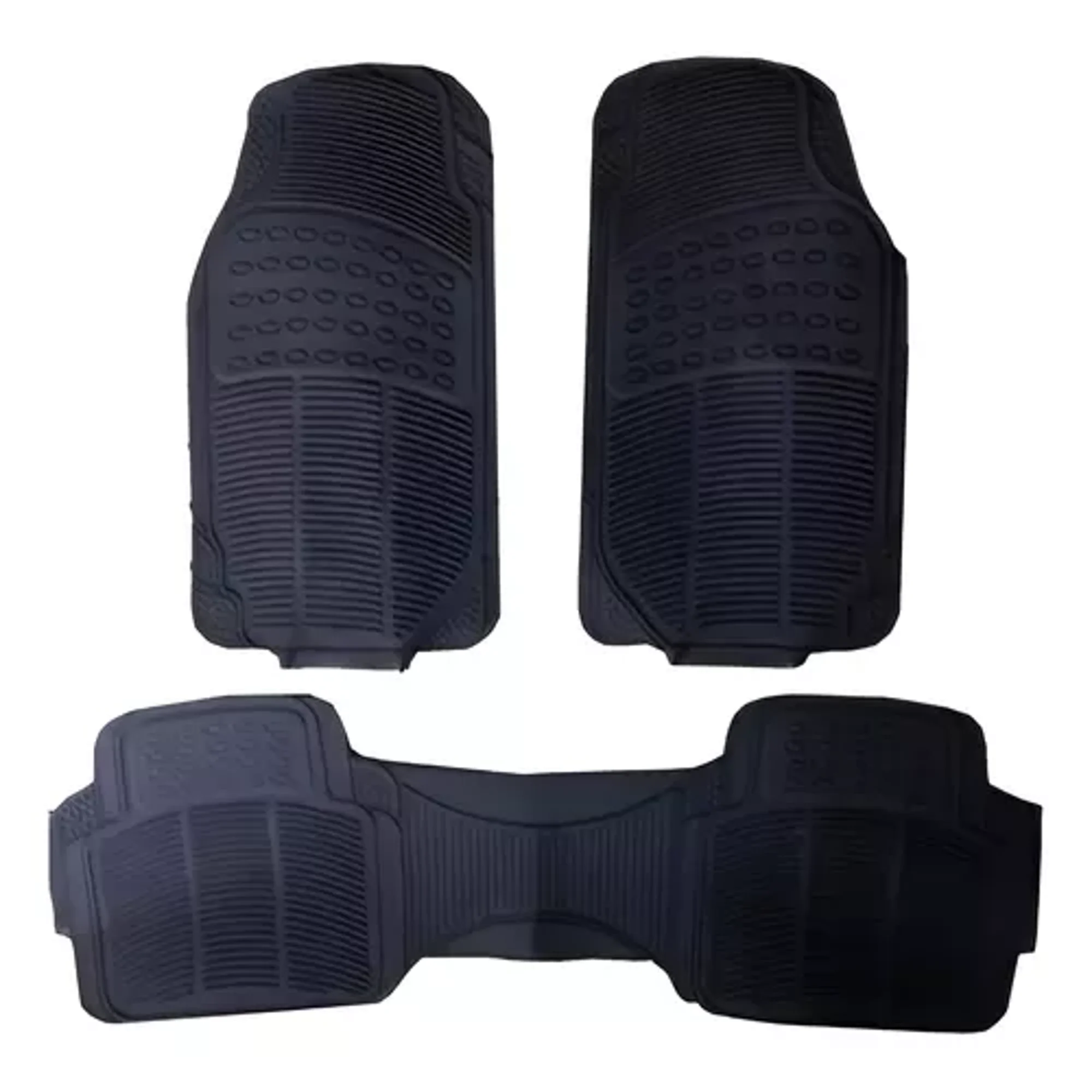 Genérico - Piso Goma Para Autos 3 Piezas Camello