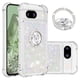 thumbnail image 1 of Funda Para Google Pixel 8a Con Brillo Líquido, Protección Completa Y Soporte De Anillo Giratorio, 1 of 4