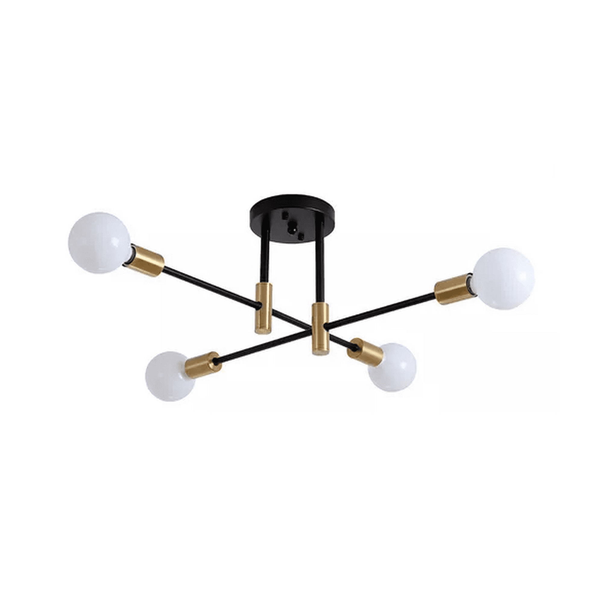 Genérico - Lámpara Techo Estilo Industrial Montaje Color Negro