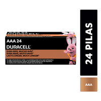 Duracell - Pila Alcalina Aaa X24