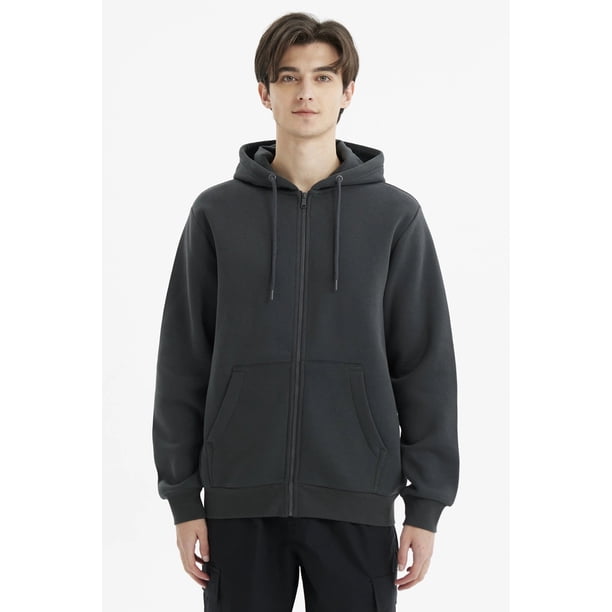 Polerón Hombre Full Zipper Basico Marengo