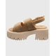 thumbnail image 3 of Sandalia Triple Hebilla Beige, 3 of 5