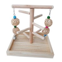 Magideal - Jaula De Madera Para Pájaros, Soporte Para Periquitos, Periquitos, Cacatúas, Escalera De Escalada, Pinzones, Gimnasia Para Pájaros, Actividad, Parque