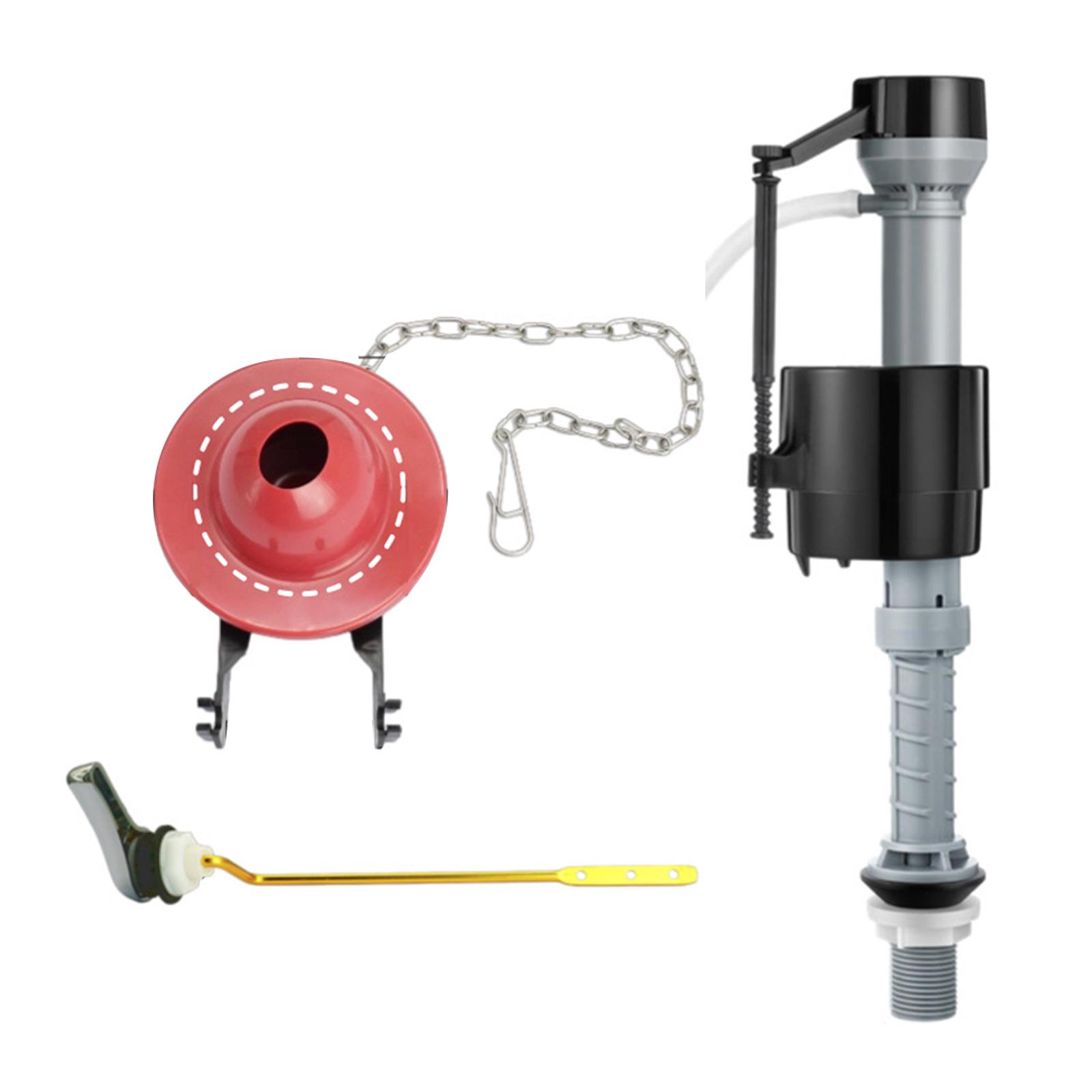 Bothyi - Válvula De Llenado De Inodoro Válvula De Entrada De Inodoro Ajustable En Altura Para Suministros De Baño Rojo T4213