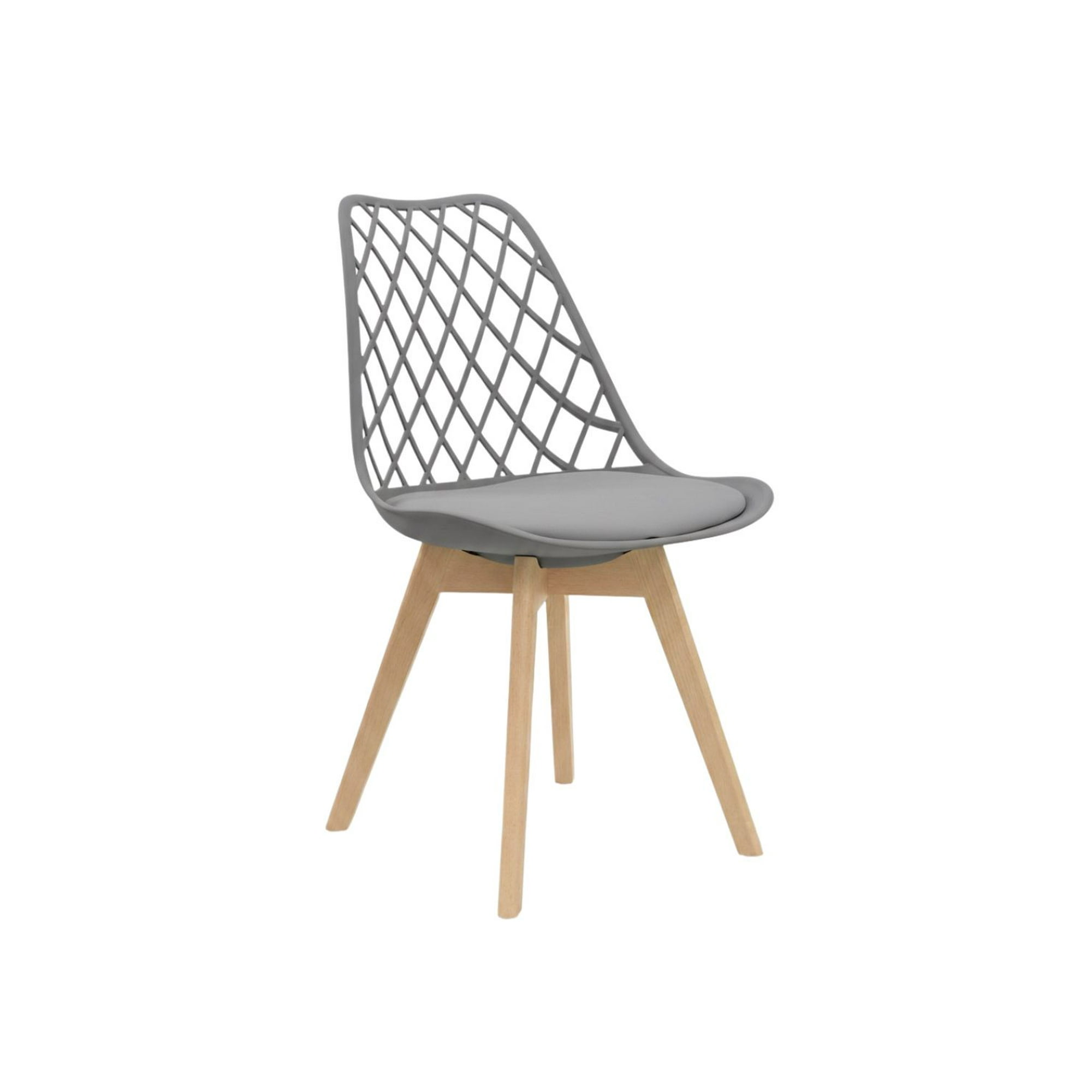 Habita2 Chile - Silla Tulip Acolchada Mesh Gris
