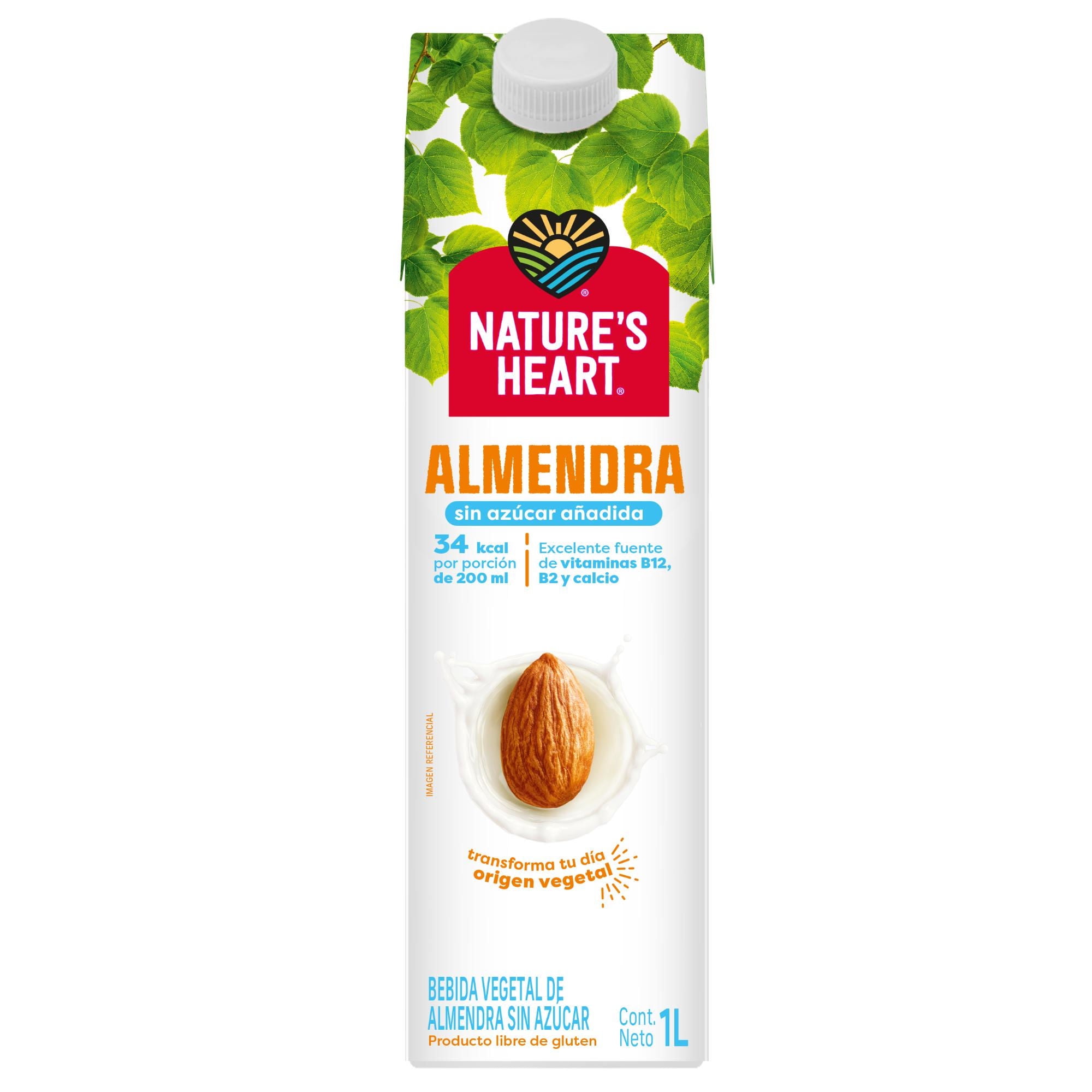 Bebida Vegetal Sin Azúcar Almendras 1 L Nature's Heart