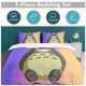 thumbnail image 5 of x24 My Neighbor Totoro Bed Duvet Cover Microfiber Bedding Sets 3D Printed Lightweight 3 Piece Comforter Sets, 1 Duvet Cover And 2 Pillow Shams for Kids Boys Girls 79"x90" jn24, 5 of 5