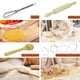 thumbnail image 5 of Juego de disfraces de chef con 3 nutrias para niños, delantales, herramientas para hornear, 11 unidades, 5 of 6