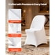 thumbnail image 5 of Fundas Para Sillas Poliéster Elastano Elástico Blanco 32 Unidades, 5 of 9