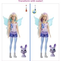 Barbie Color Revela Peel Fairy Fashion Reveal Doll Set Con 25 Sorpresas, Incluyendo Blue P