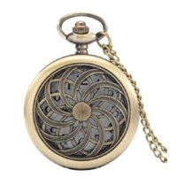 Invencible Cl????? - Reloj Bolsillo Leontina Wheel Fortune Con Cadena Ak72