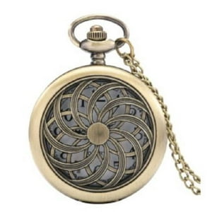 Genérico - Reloj Bolsillo Leontina Wheel Fortune Con Cadena Ak72